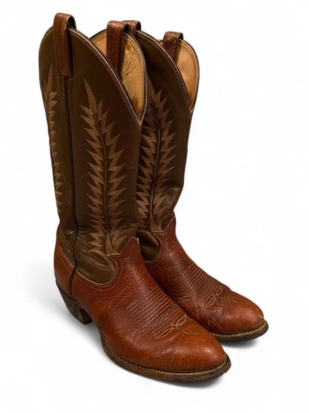 Vintage Tony Lama Men’s Leather Cowboy Boots